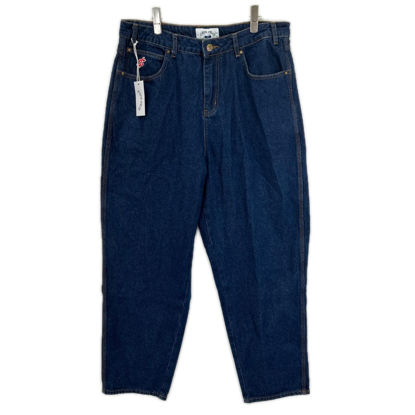 CASH ONLY キャッシュオンリー インディゴ Logo Baggy Denim Jeans デニムパンツ ボトムス