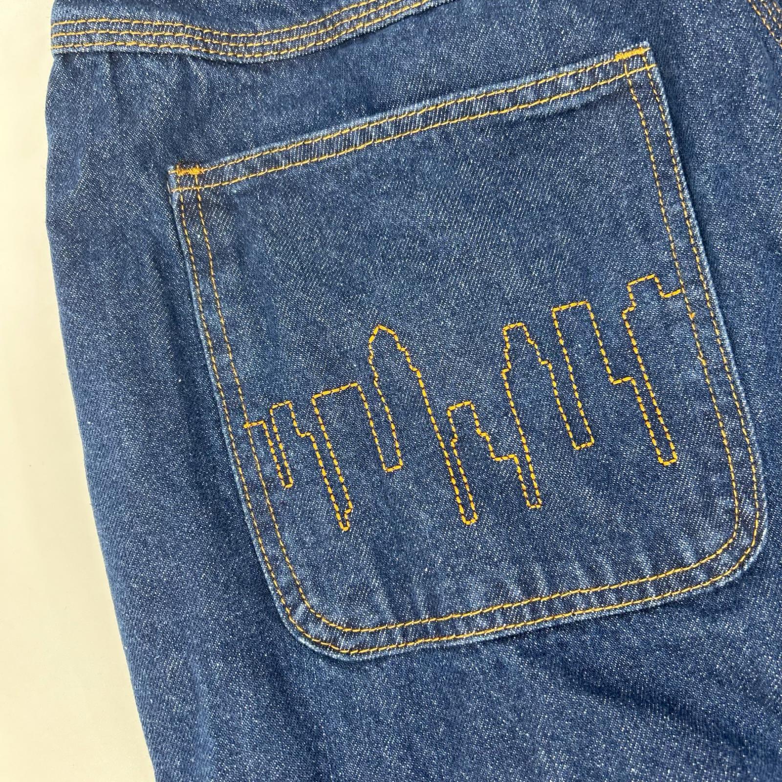 CASH ONLY キャッシュオンリー インディゴ Logo Baggy Denim Jeans デニムパンツ ボトムス