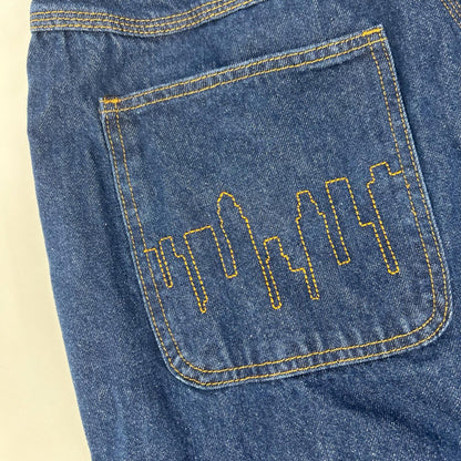 CASH ONLY キャッシュオンリー インディゴ Logo Baggy Denim Jeans デニムパンツ ボトムス