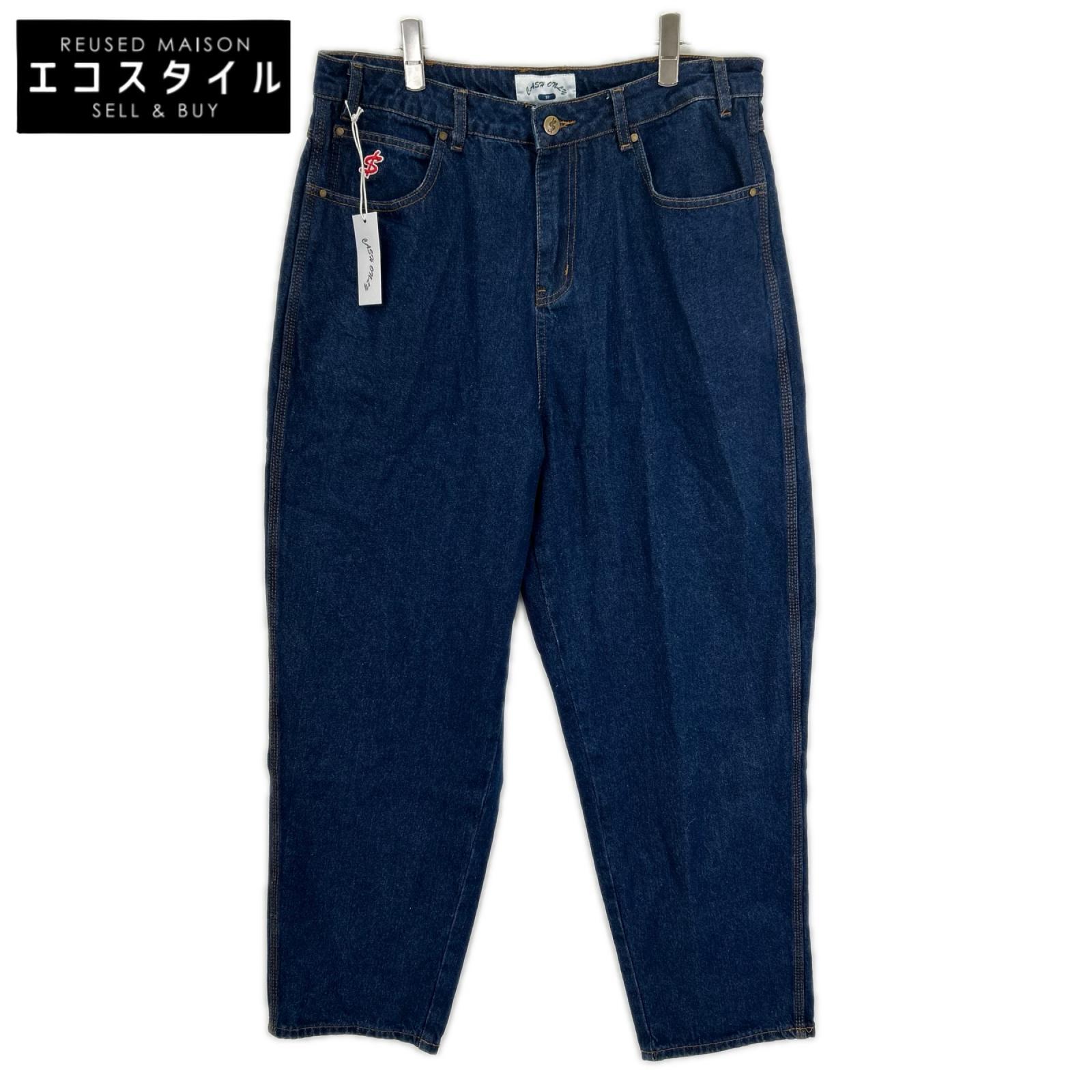 CASH ONLY キャッシュオンリー インディゴ Logo Baggy Denim Jeans デニムパンツ ボトムス
