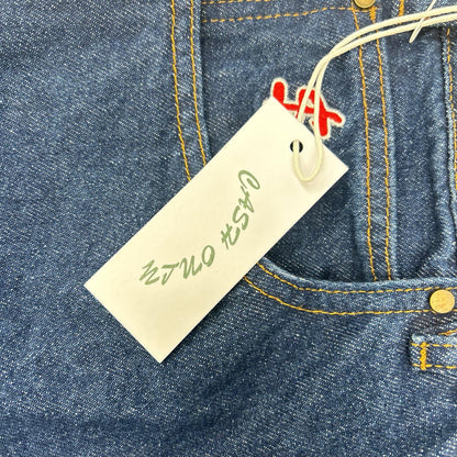 CASH ONLY キャッシュオンリー インディゴ Logo Baggy Denim Jeans デニムパンツ ボトムス