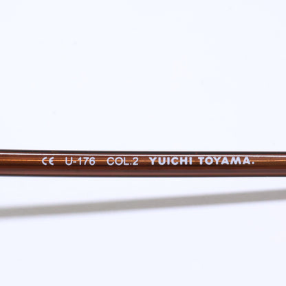YUICHI TOYAMA ユウイチトヤマ 【美品】U-176 COL.2 Nagy オーバル アイウェア 眼鏡