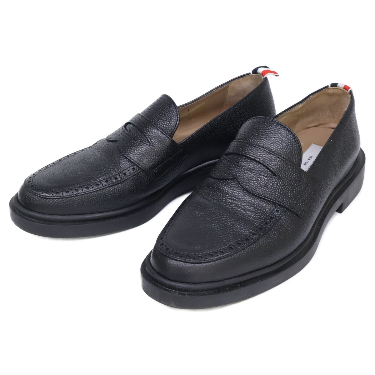 THOM BROWNE トムブラウン 【美品】ペブルグレイン ペニーローファー シューズ