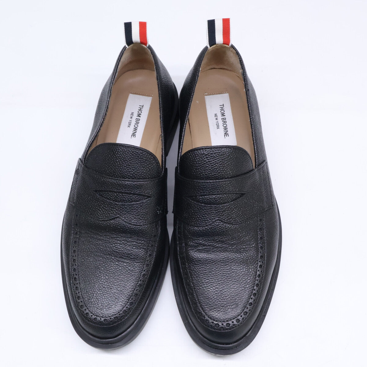 THOM BROWNE トムブラウン 【美品】ペブルグレイン ペニーローファー シューズ
