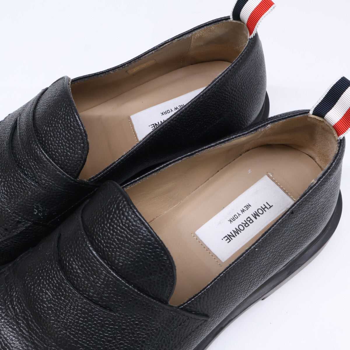 THOM BROWNE トムブラウン 【美品】ペブルグレイン ペニーローファー シューズ
