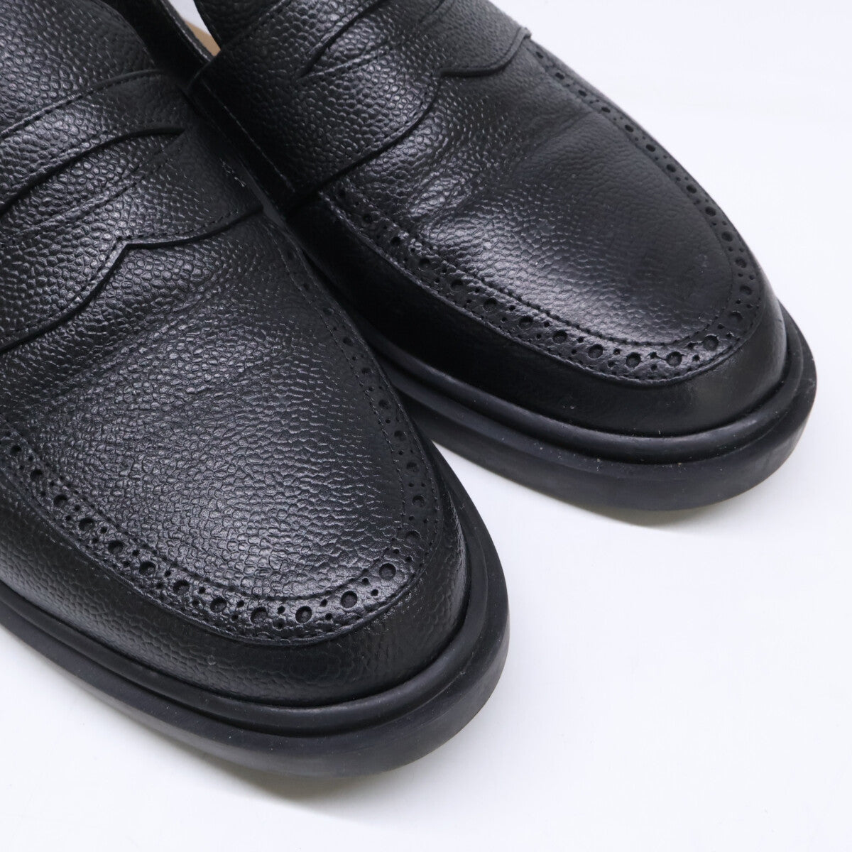 THOM BROWNE トムブラウン 【美品】ペブルグレイン ペニーローファー シューズ