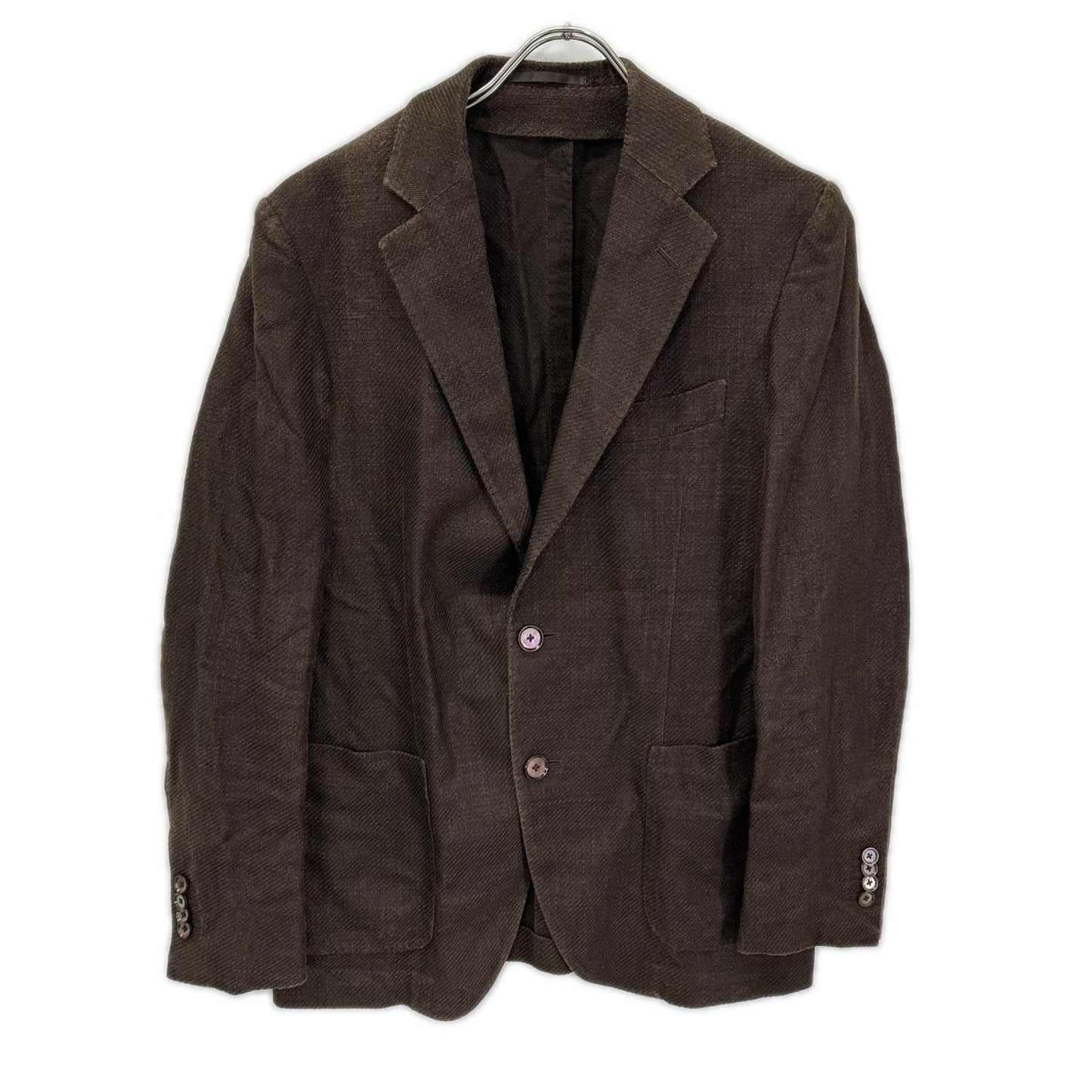 TOMORROWLAND PILGRIM トゥモローランドピルグリム ブラウン Zegna コットンシルク テーラードジャケット ジャケット