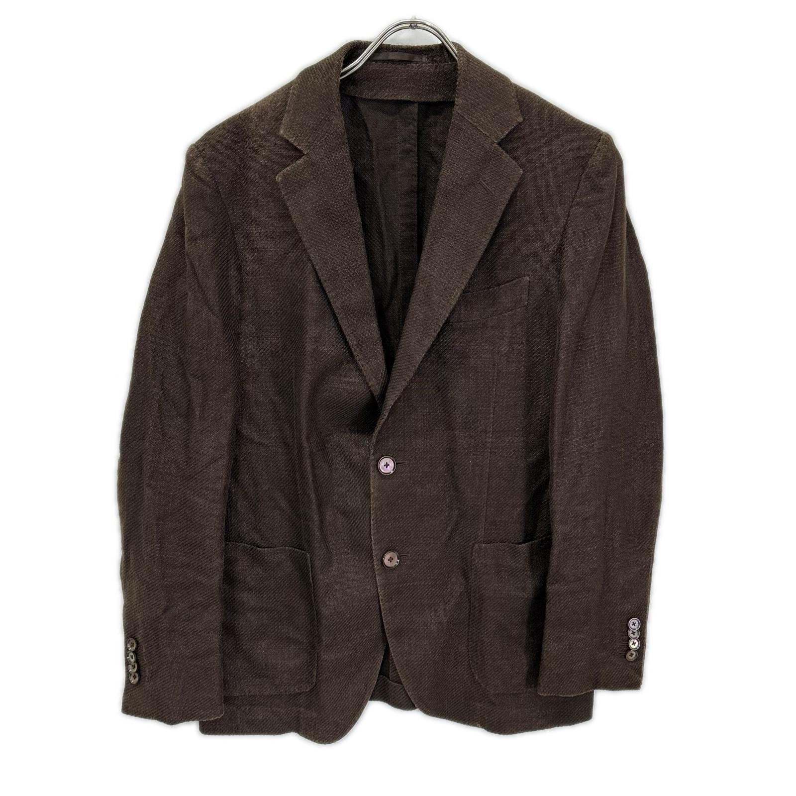 TOMORROWLAND PILGRIM トゥモローランドピルグリム ブラウン Zegna コットンシルク テーラードジャケット ジャケット