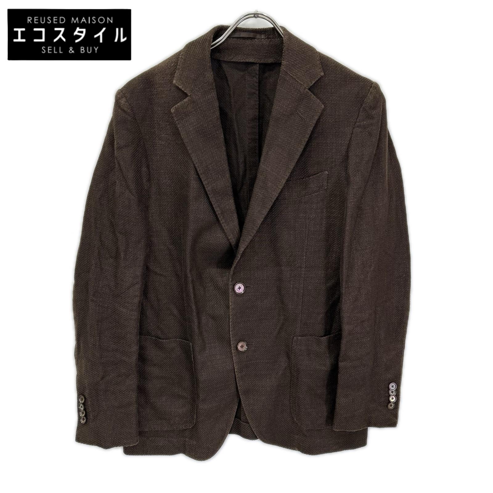 TOMORROWLAND PILGRIM トゥモローランドピルグリム ブラウン Zegna コットンシルク テーラードジャケット ジャケット
