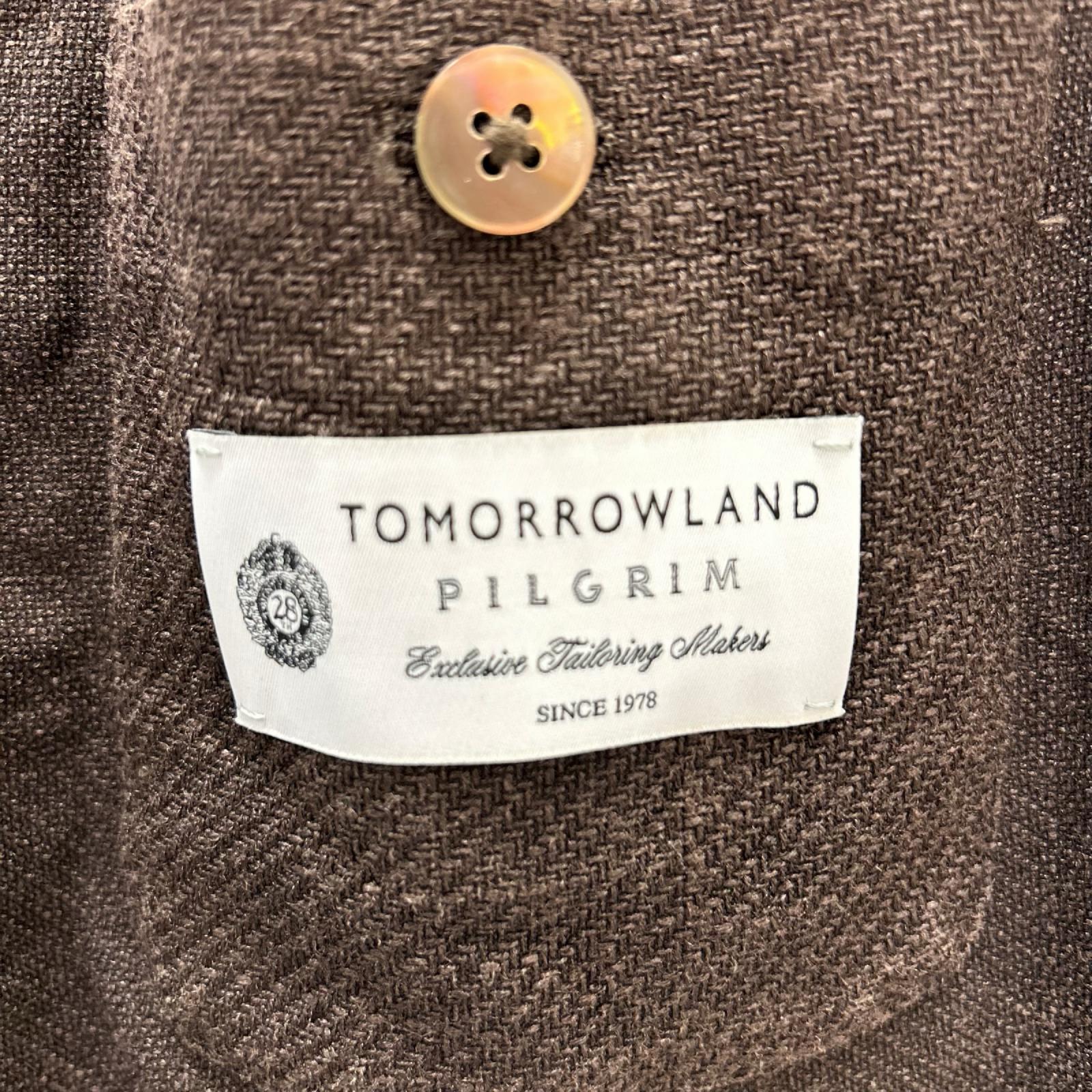 TOMORROWLAND PILGRIM トゥモローランドピルグリム ブラウン Zegna コットンシルク テーラードジャケット ジャケット