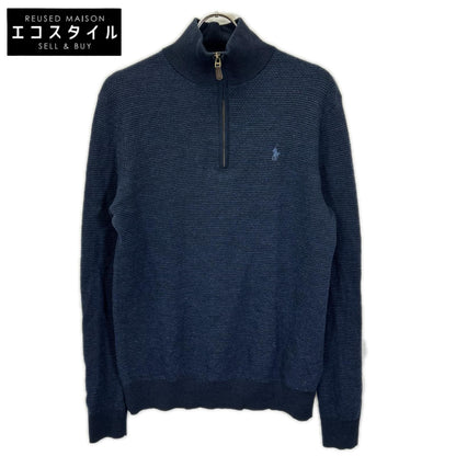 POLObyRalphLauren ポロラルフローレン 710758370002 ネイビー ウール100 ハーフジップニット トップス