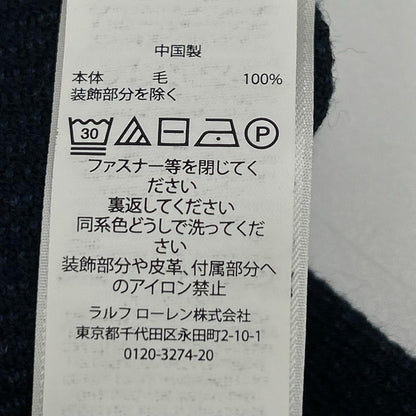 POLObyRalphLauren ポロラルフローレン 710758370002 ネイビー ウール100 ハーフジップニット トップス