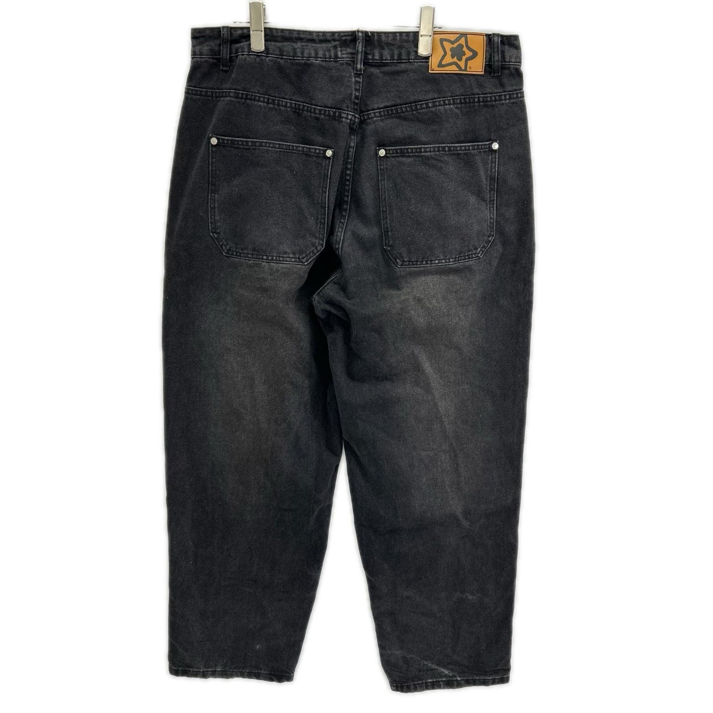 STAR TEAM スターチーム ブラック フェード加工 Double Knee Star Jean デニムパンツ ボトムス