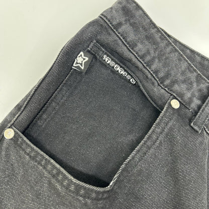 STAR TEAM スターチーム ブラック フェード加工 Double Knee Star Jean デニムパンツ ボトムス