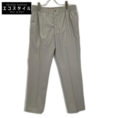 HERMES エルメス 01-5409 ライトグレー イージー ボタンフライ センタープレス スラックス ボトムス