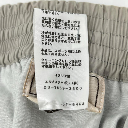 HERMES エルメス 01-5409 ライトグレー イージー ボタンフライ センタープレス スラックス ボトムス