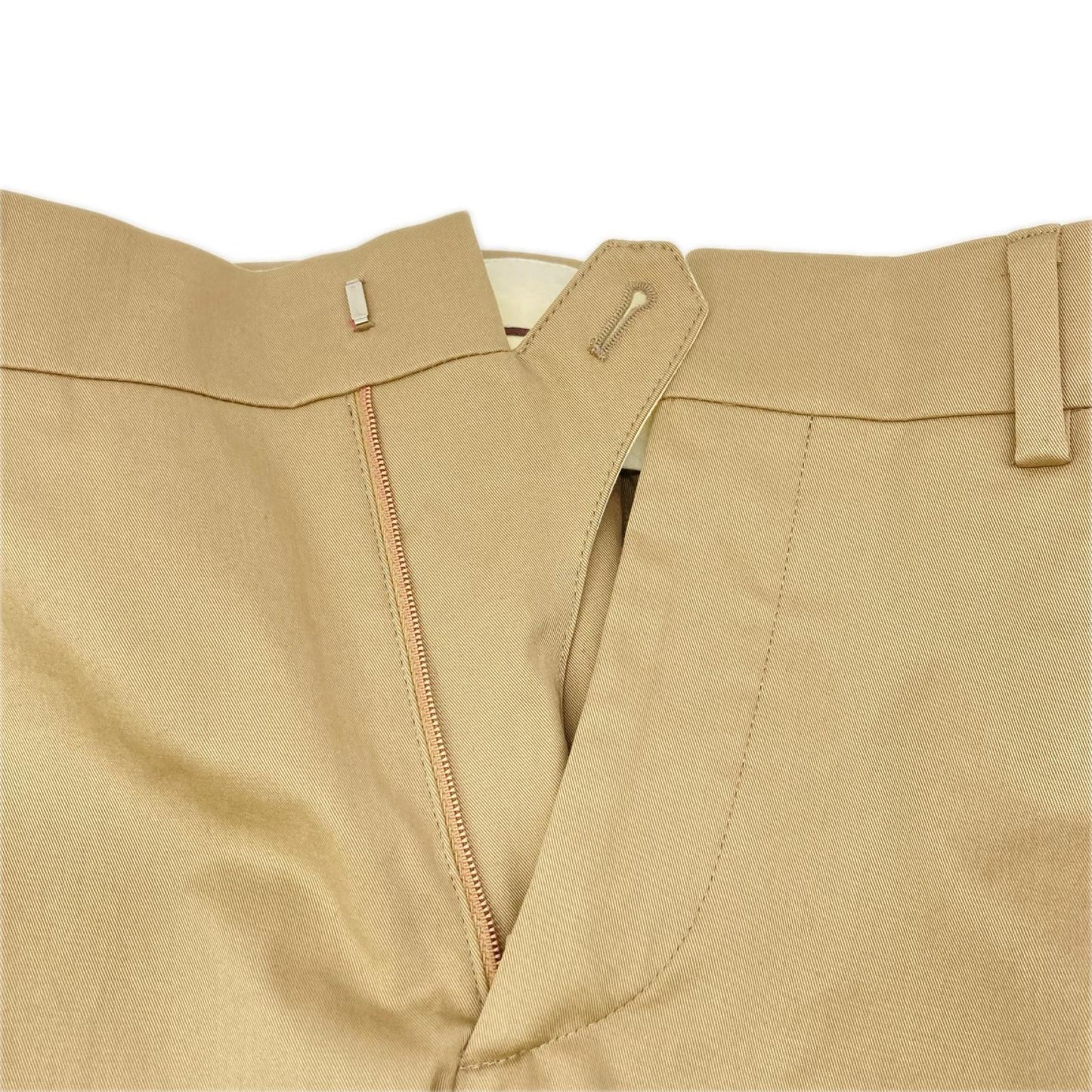 HERMES エルメス 01-5412 ベージュ コットンポリ スラックス ボトムス