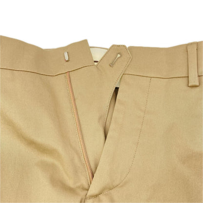 HERMES エルメス 01-5412 ベージュ コットンポリ スラックス ボトムス
