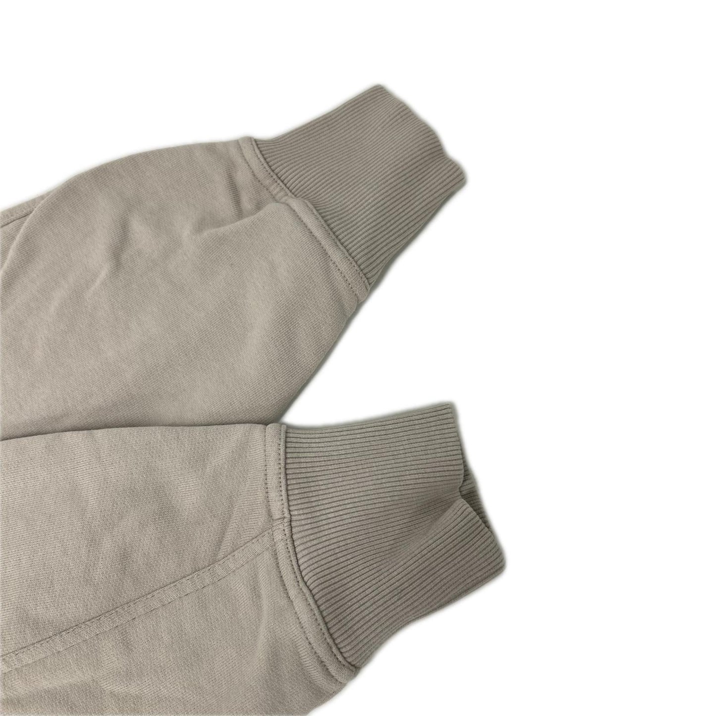 BURBERRY バーバリー 4056178b グレージュ コットン クルーネック リブデザイン スウェット トップス