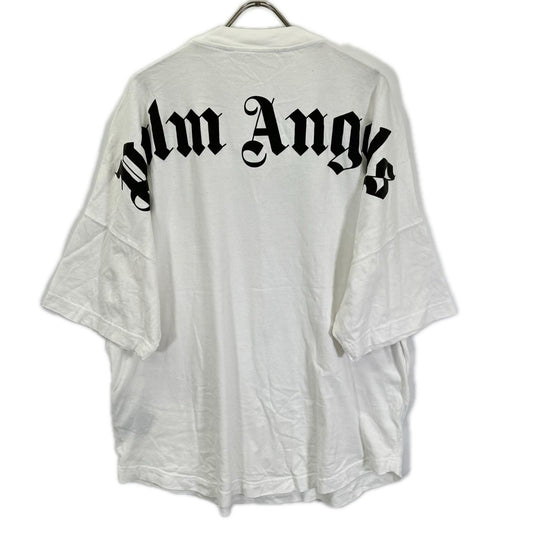 Palm Angels パームエンジェルス PWAA023C99JER001 22SS ホワイト ロゴプリント ハイネック Tシャツ トップス