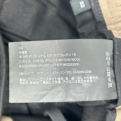 Theory セオリー 26年製 ブラウン ストレッチウールトラベルパンツ ボトムス