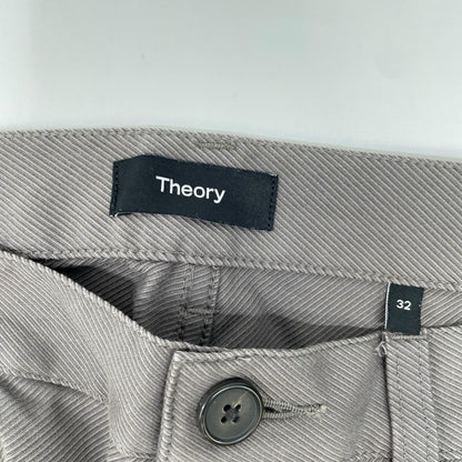 Theory セオリー 25年製 グレー コットン ストレートパンツ ボトムス