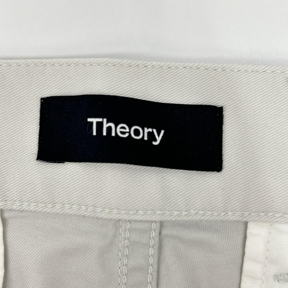 Theory セオリー 26年製 ホワイト コットンチノ ストレートパンツ ボトムス