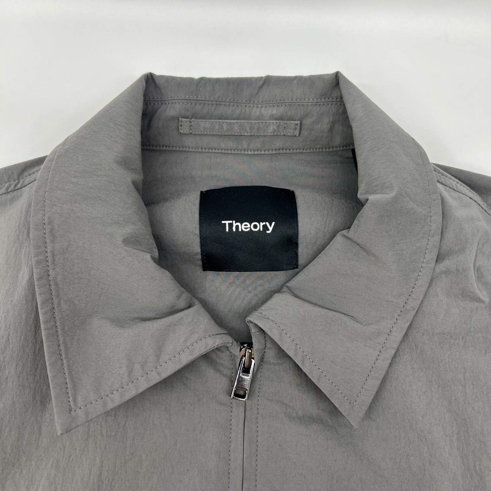 Theory セオリー 26年製 グレー リサイクルナイロン ジップアップジャケット ジャケット