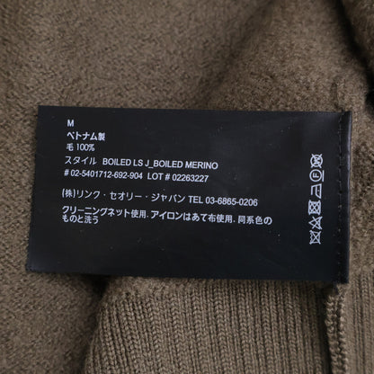 Theory セオリー 25年製 カーキ ウール オープンカラー セーター トップス