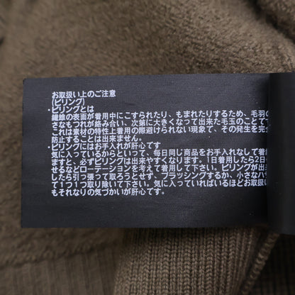 Theory セオリー 25年製 カーキ ウール オープンカラー セーター トップス