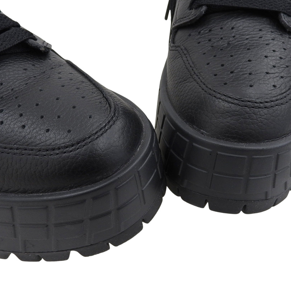 NIKE ナイキ 美品 エア ジョーダン 1 ブルックリン レザー スニーカーブーツ シューズ レディース 黒 ブラック 25cm FJ5737-001 シューズ