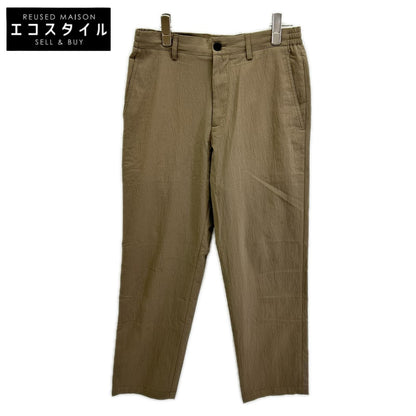 Theory セオリー 26年製 ブラウン シアサッカー セミテーパード パンツ トップス