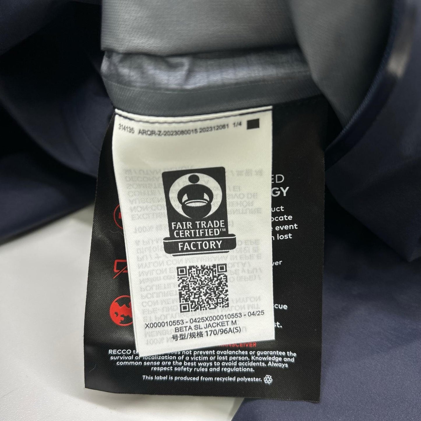 ARC'TERYX アークテリクス X000010553 ネイビー Beta SL Jacket ジャケット