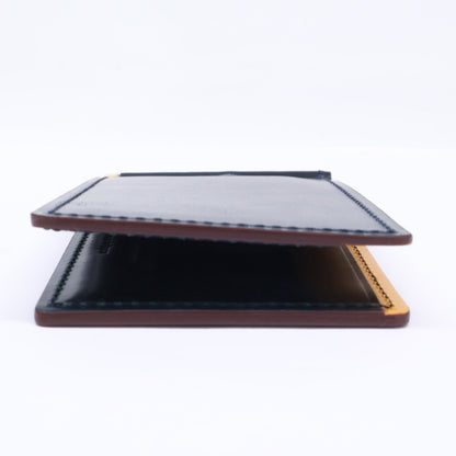 GANZO ガンゾ 【新品同様】57632 SHELL CORDOVAN 2 シェルコードバン2 コンパクトマネークリップ 二つ折り財布（小銭入れなし）