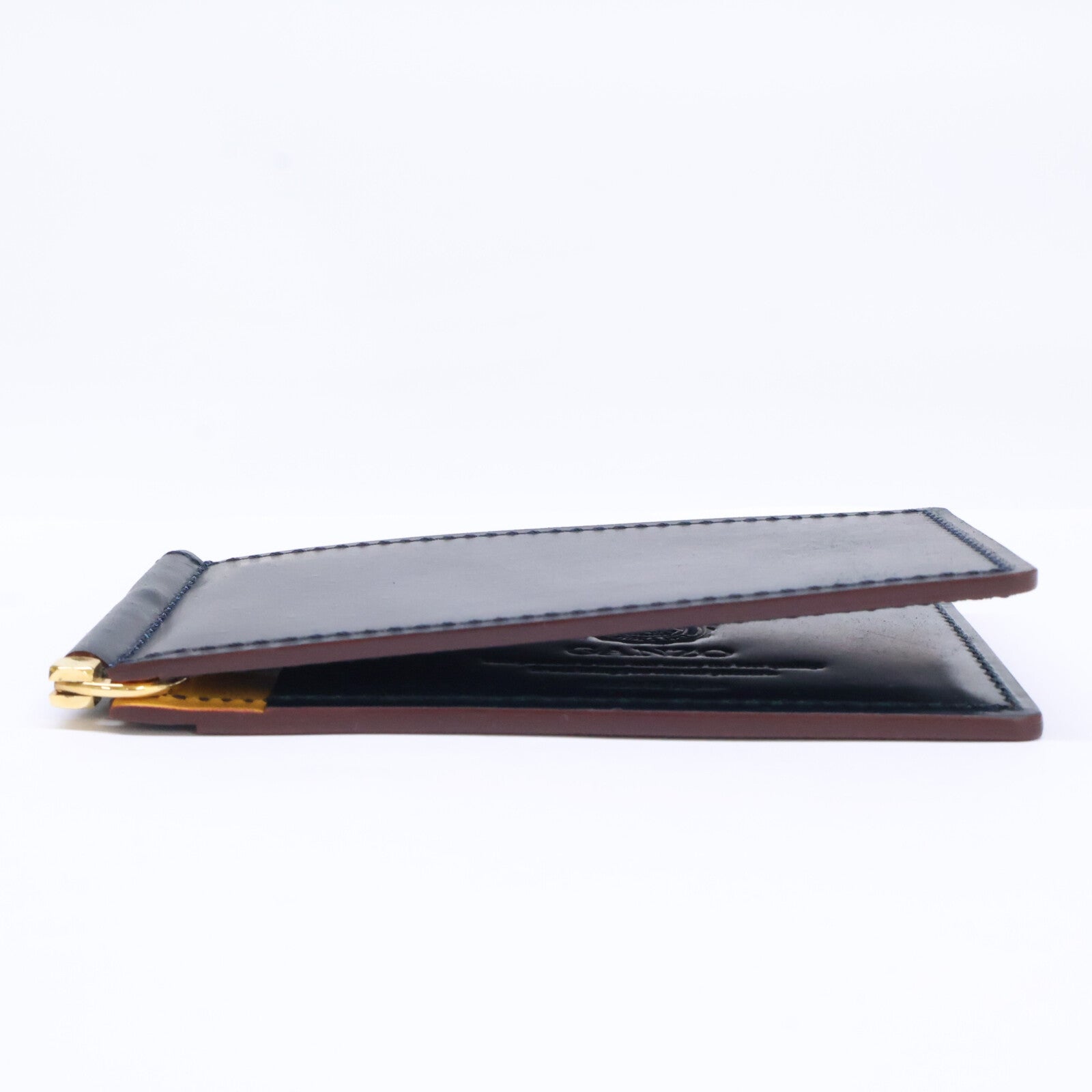 GANZO ガンゾ 【新品同様】57632 SHELL CORDOVAN 2 シェルコードバン2 コンパクトマネークリップ 二つ折り財布（小銭入れなし）