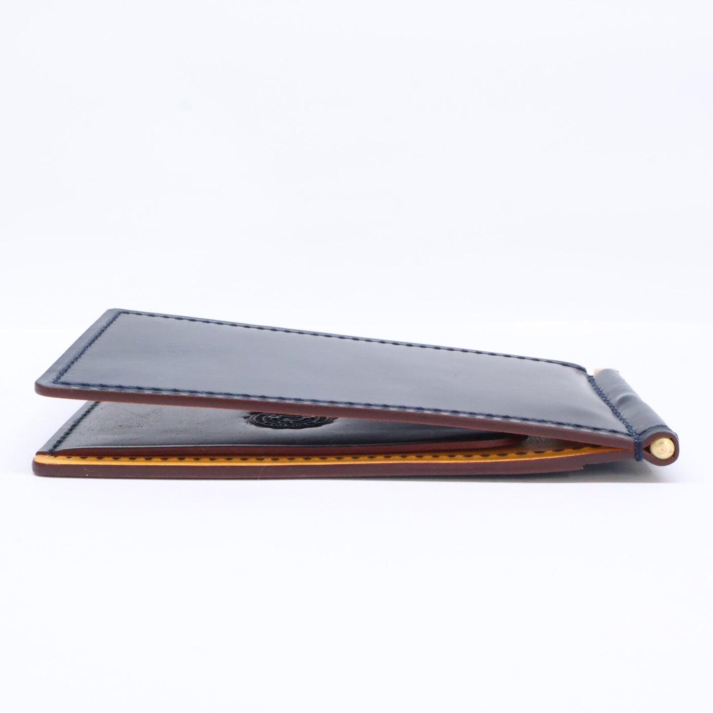 GANZO ガンゾ 【新品同様】57632 SHELL CORDOVAN 2 シェルコードバン2 コンパクトマネークリップ 二つ折り財布（小銭入れなし）