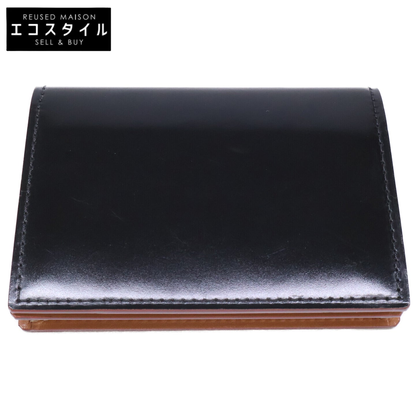 GANZO ガンゾ 【新品同様】57637 CORDOVAN コードバン 通しマチ名刺入れ カードケース