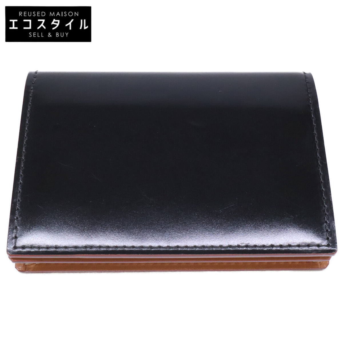 GANZO ガンゾ 【新品同様】57637 CORDOVAN コードバン 通しマチ名刺入れ カードケース