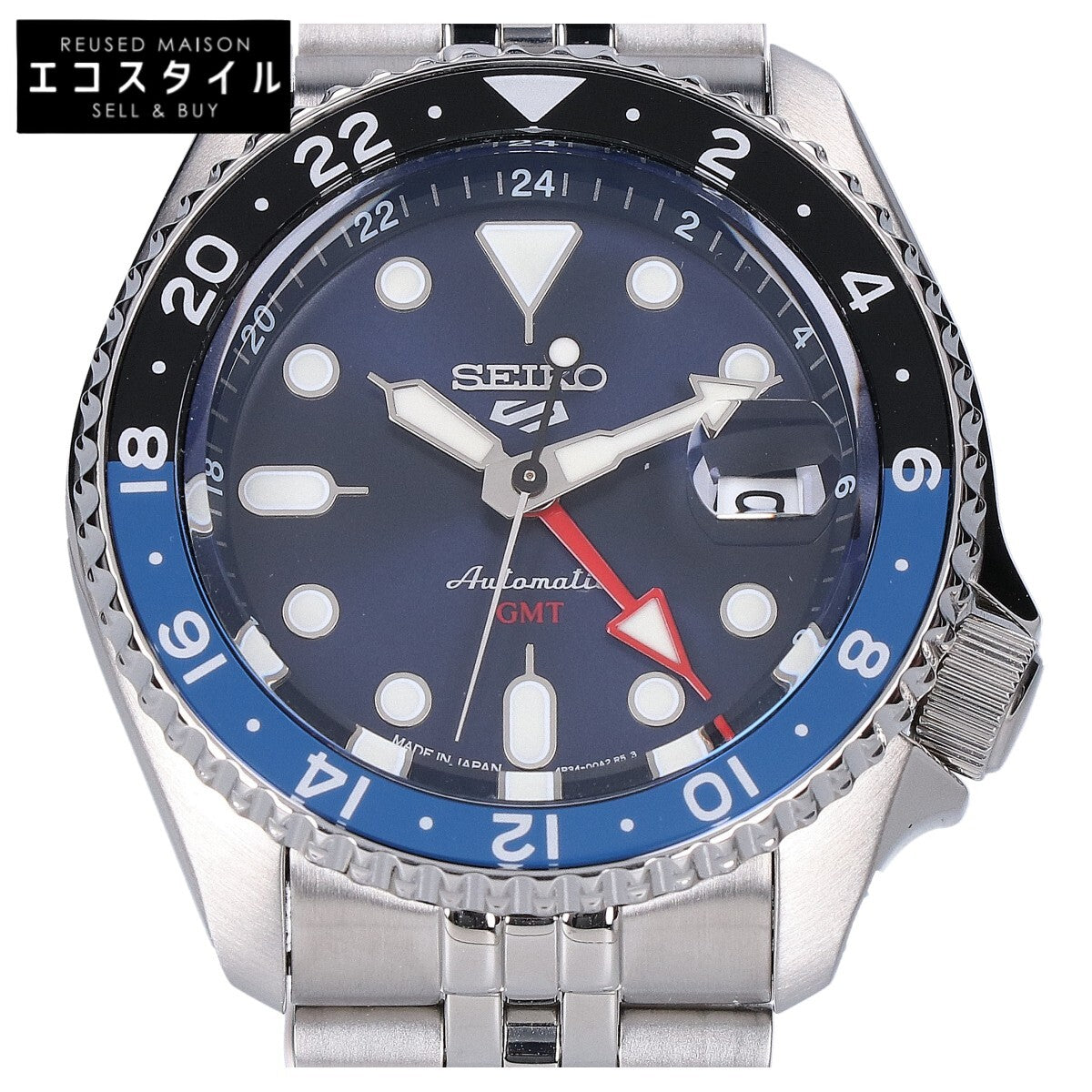 SEIKO セイコー 【新品同様】SBSC003 4R34 5スポーツ SKX series シースルーバック 自動巻き 腕時計