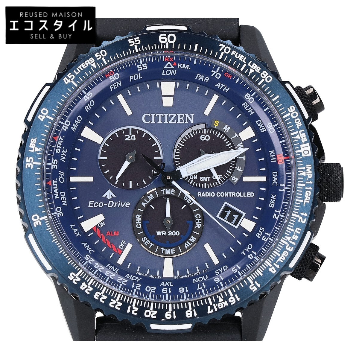 CITIZEN シチズン CB5006-02L E660 SKY PROMASTER プロマスター クロノグラフ エコ・ドライブ電波 腕時計