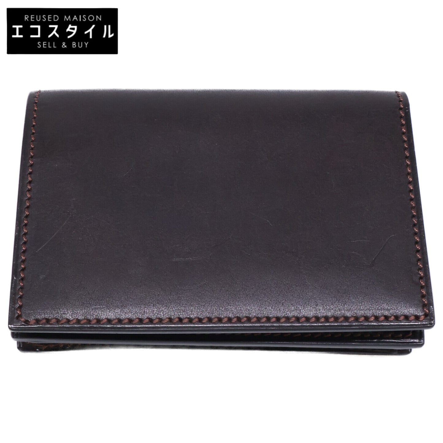 MANSOU 万双 【美品】m00000264 双鞣和地 名刺入 カードケース