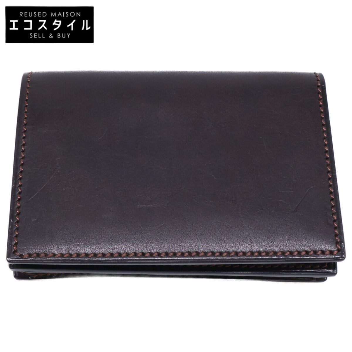 MANSOU 万双 【美品】m00000264 双鞣和地 名刺入 カードケース