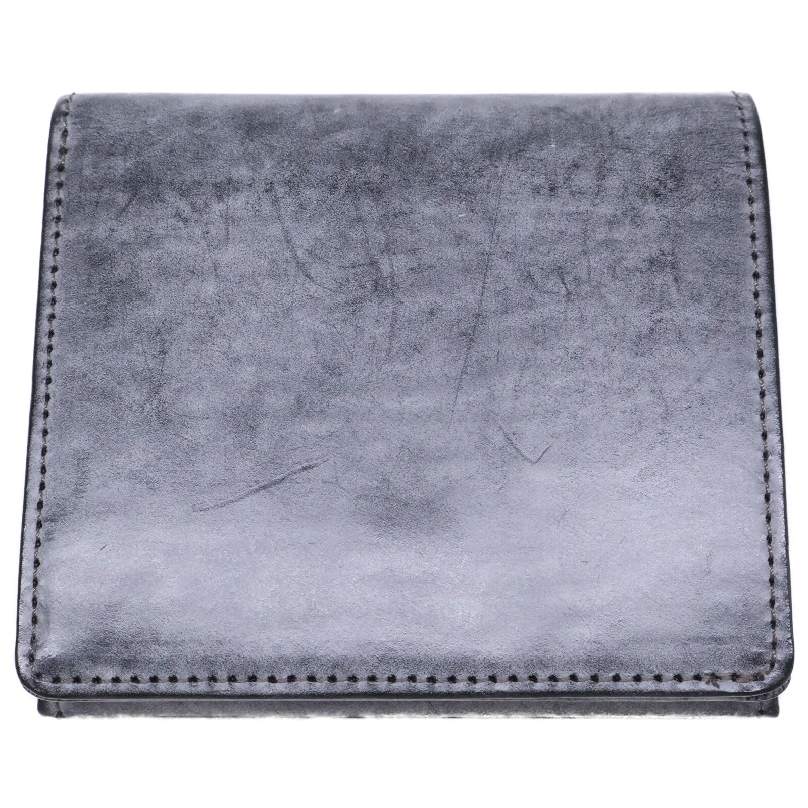 HIS-FACTORY ヒズファクトリー 【新品同様】wallet01062-1-10 coprire ゴースト 二つ折りコンパクト財布 二つ折り財布（小銭入れあり）