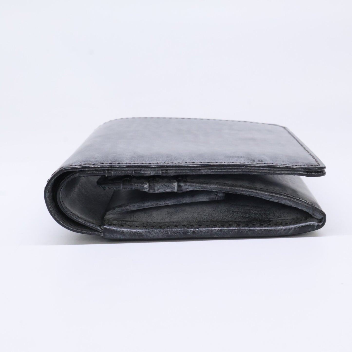 HIS-FACTORY ヒズファクトリー 【新品同様】wallet01062-1-10 coprire ゴースト 二つ折りコンパクト財布 二つ折り財布（小銭入れあり）