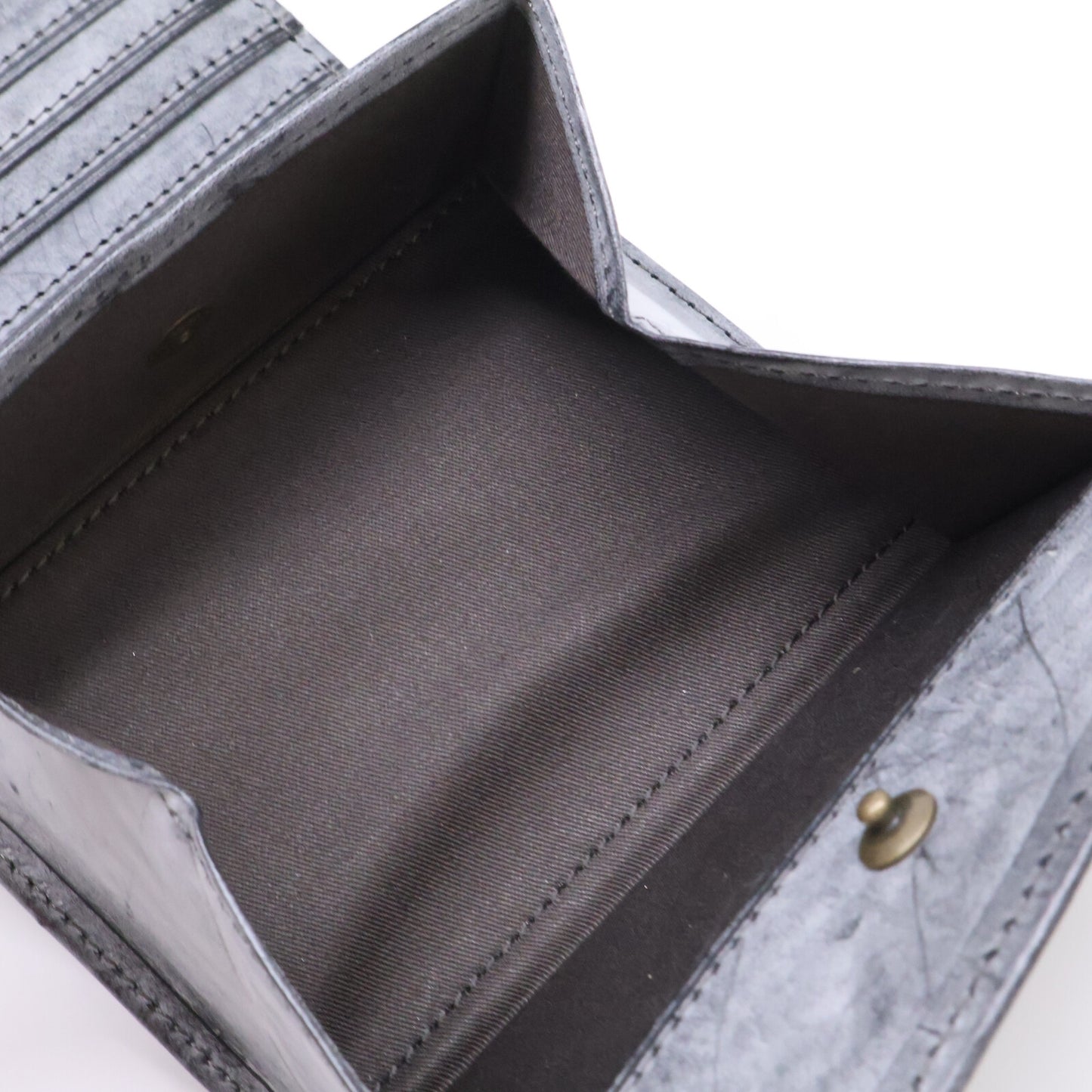 HIS-FACTORY ヒズファクトリー 【新品同様】wallet01062-1-10 coprire ゴースト 二つ折りコンパクト財布 二つ折り財布（小銭入れあり）