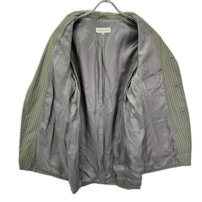 DRIES VAN NOTEN ドリスヴァンノッテン ブラウン ライカ期 ストライプ コットン テーラードジャケット ジャケット