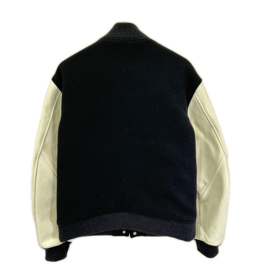 SOPHNET. Sophnet SPNT-252005 Navy x white melton lambswool varsity jacket jacket