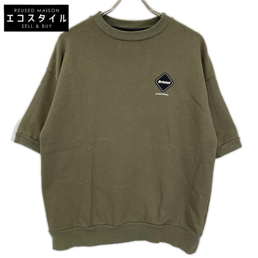 F.C.Real Bristol エフシーリアルブリストル 250077 カーキ クルーネック バギー スウェット カットソー トップス