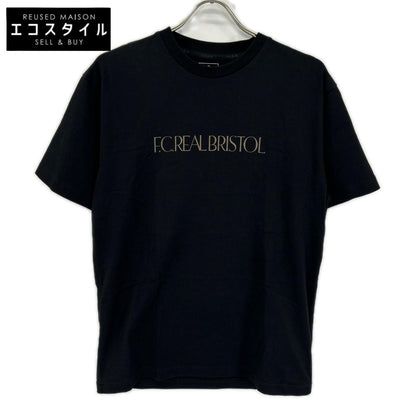 F.C.Real Bristol エフシーリアルブリストル 252100 Black Trophy Crest T-shirt top