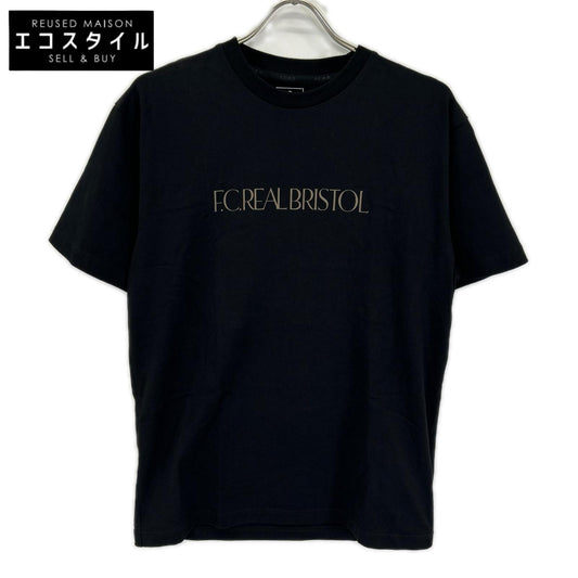 F.C.Real Bristol エフシーリアルブリストル 252100 ブラック トロフィー クレスト Tシャツ トップス